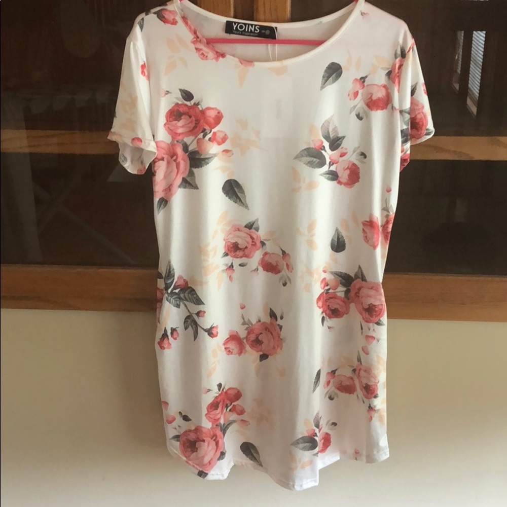White flower dress